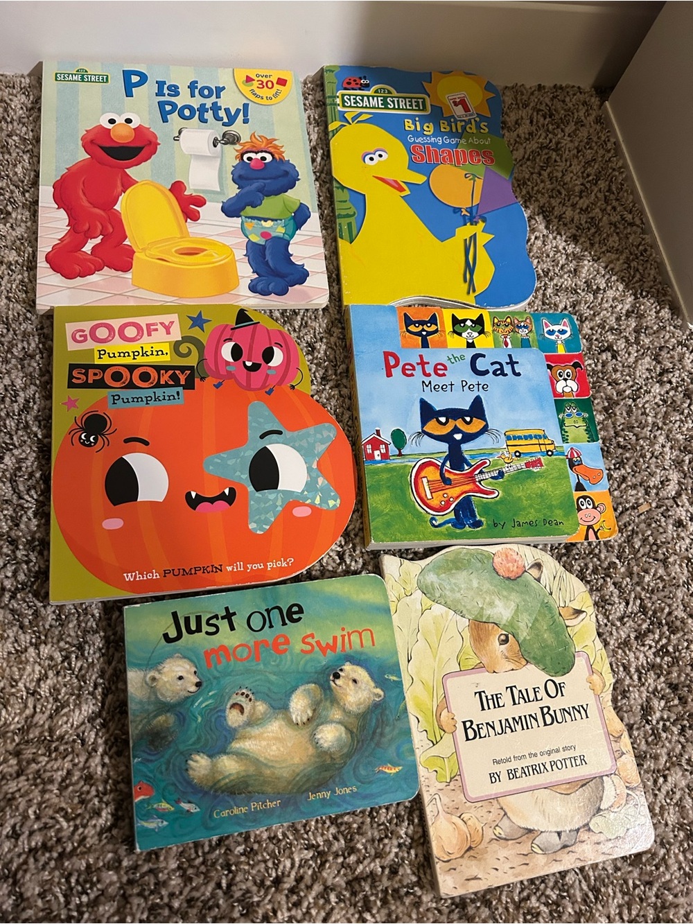 6 Assorted Kids Children’s Bundle Lot Board Books